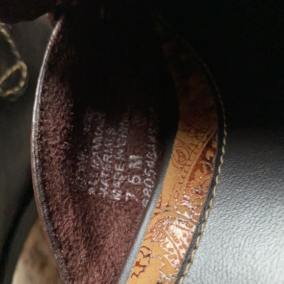 Vintage Y2K Chunky Heels Mudd Brown Leather 7.5 - Picture 3 of 7